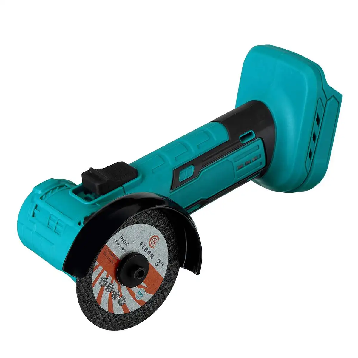 Mini Angle Grinder Brushless Cordless Polishing Machine Diamond Cutting Grinder with 2 Cutting Disc for Makita 18V Battery