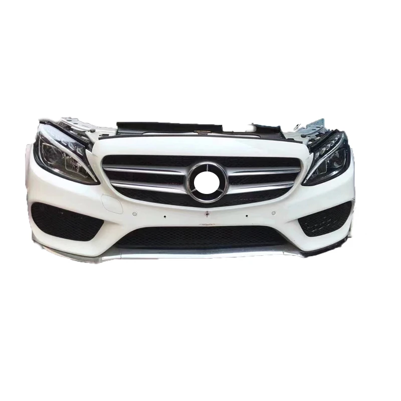 Ventilateur électronique de condensateur de radiateur de phares de pare-chocs avant d'occasion pour Mercedes Benz classe C W205-C200 C260 C300 fabriqué en ABS
