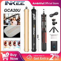 INKEE GCA20U Air Tube LED Light 20W Inflatable Light Foldable Photography Video Optional GM220 Tripod