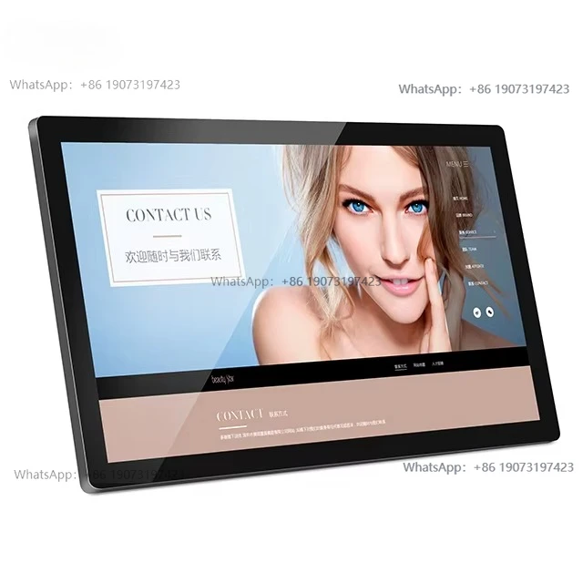 24-Inch wall-mounted Android tablet capacitive touchscreen quad-core digital advertising display