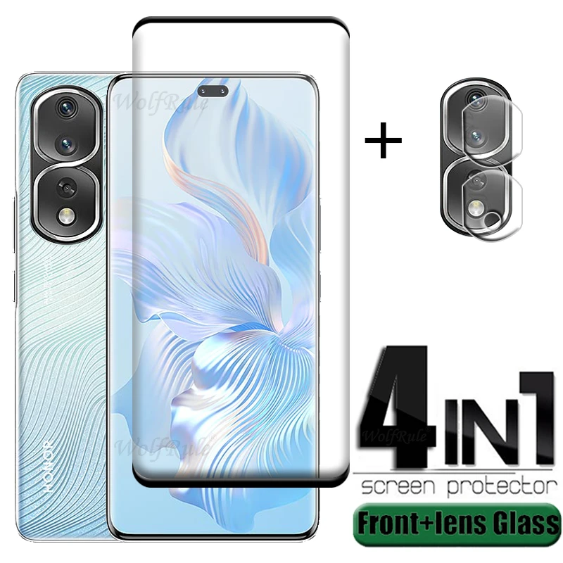 

4-in-1 For Honor 80 Pro Glass For Honor 80 Pro Tempered Glass Phone Film 9H Screen Protector For Huawei Honor 80 Pro Lens Film