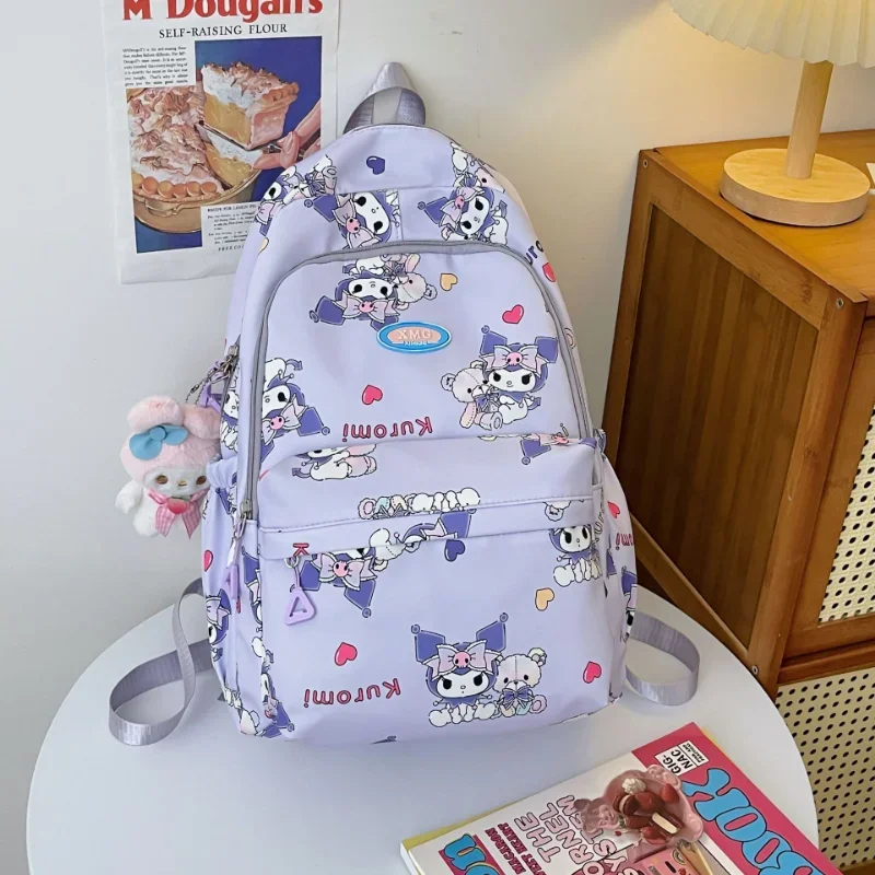 Sanurgente-Cartable pour étudiants Hello Kitty, Melody, Cartoon mignon, Sac à dos grande capacité, Imperméable, observateur, Diversifier, Face Dog, Nouveau