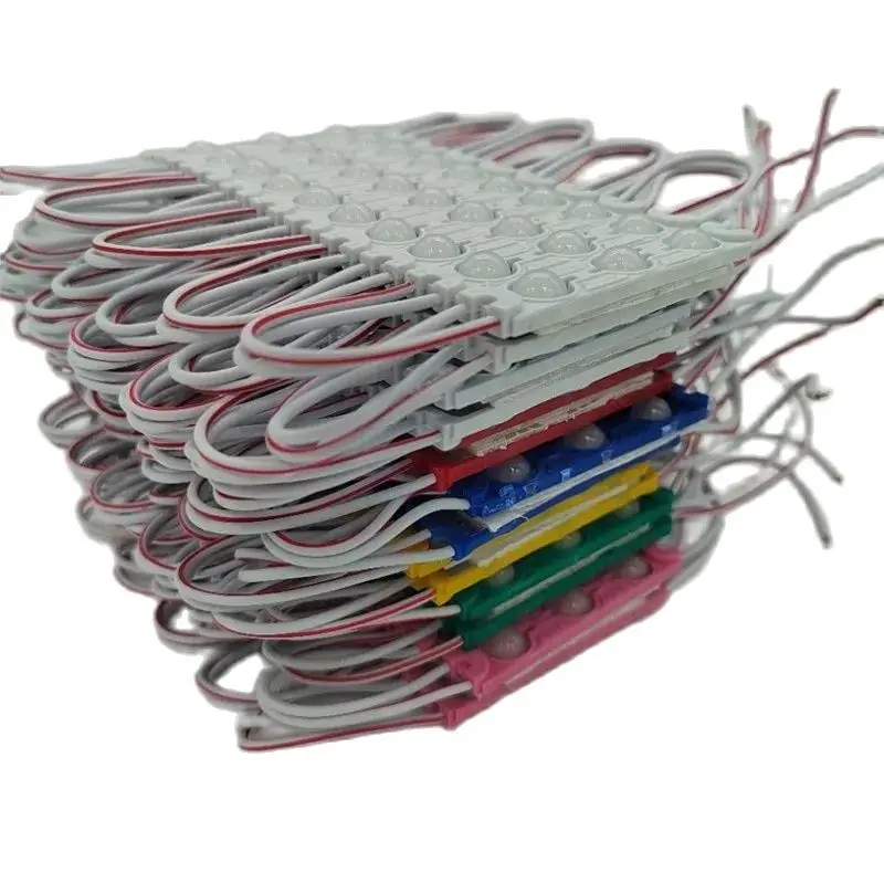 100PCS Waterproof 12v LED Module 3 LEDS 3000k 6000k 7000k 8000k Billboard Lightbox Window Backlight Indoor Outdoor Sign Light