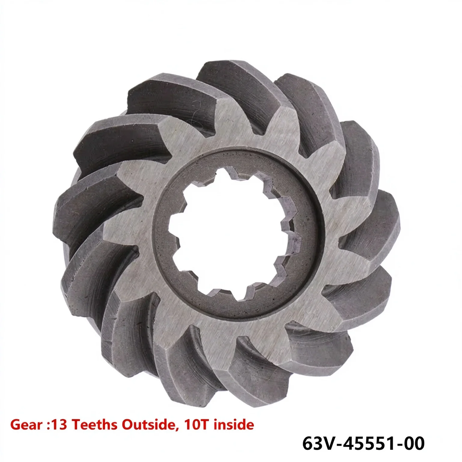 Pinion Gear 63V-45551-00 for Yamaha 2-Stroke 9.9HP 15HP Outboard 10T 13T Parsun Hidea