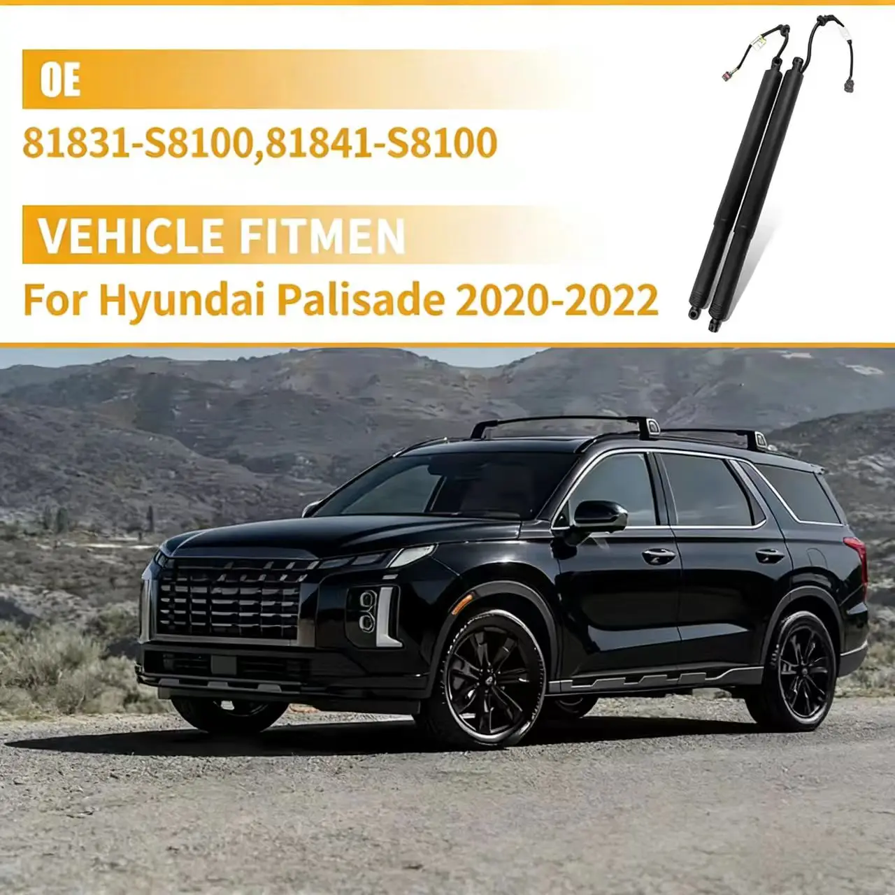 

81831-S8100 for Hyundai Palisade 2020-2024 Power Rear Trunk Liftgate Strut Tailgate Electric Hatch Lift Actuator 81841-S8100