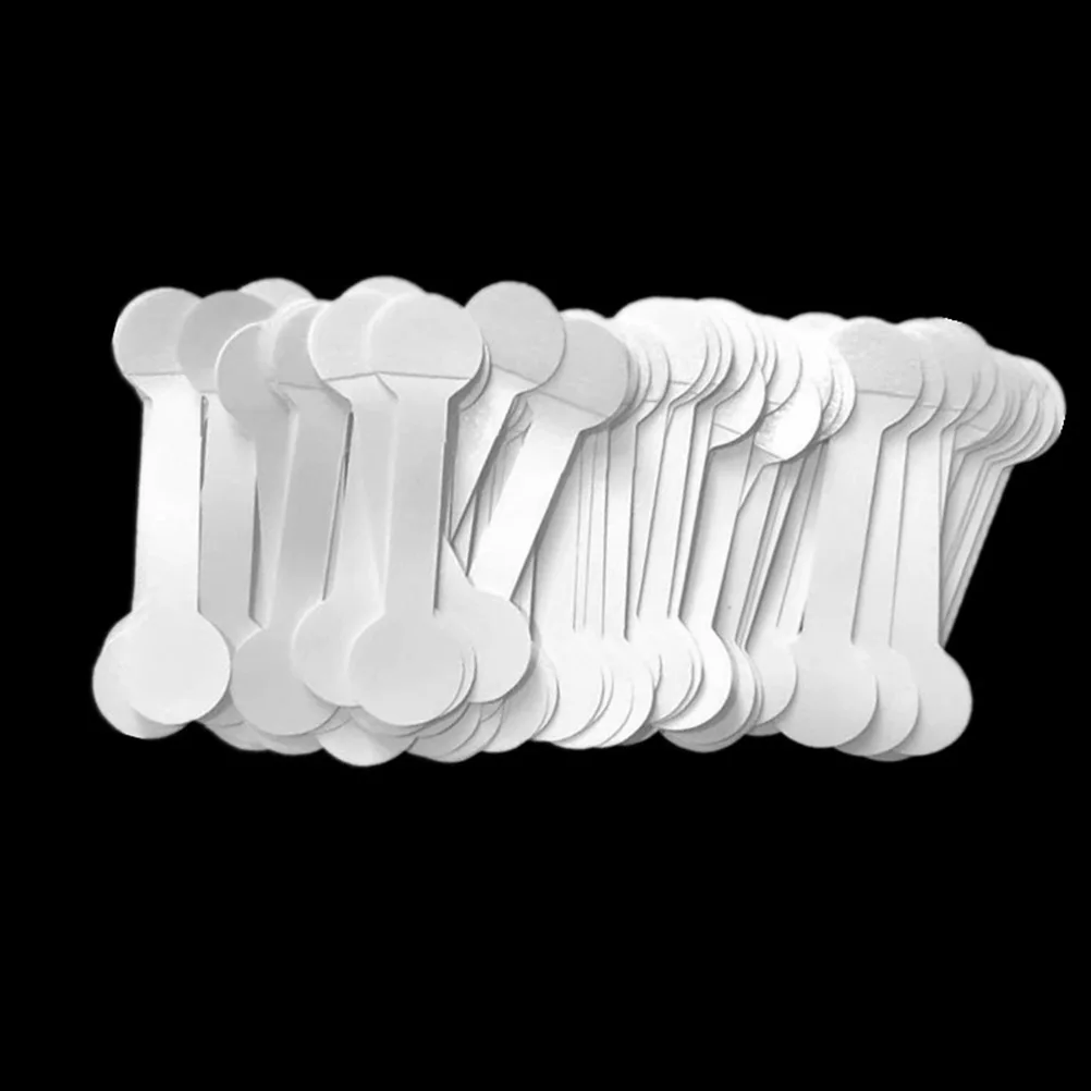 

200Pcs Safe Jewelry Labels Round White Necklace Ring Bracelet Price Tags Sufficient Quantity for Shops Restaurants DIY Crafts