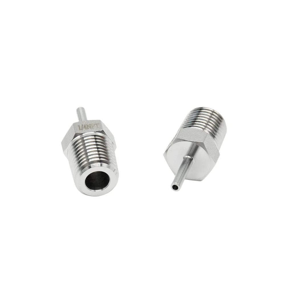 Stainless Steel 316 Male Thread to Weld Hydraulic Connector 1/4