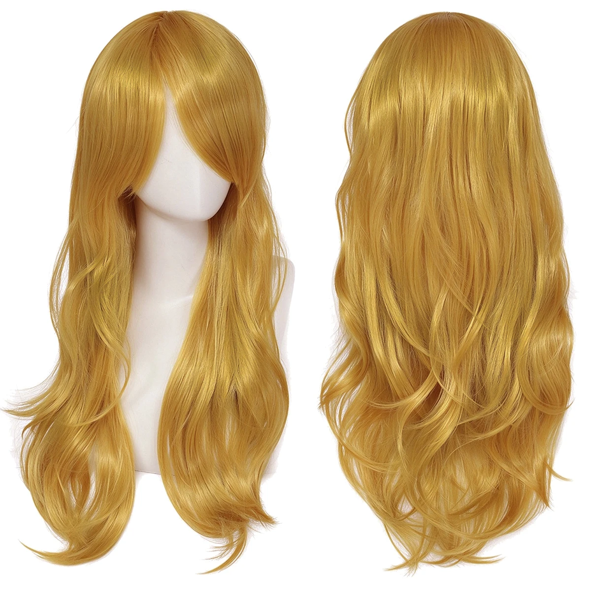 Synthetic Hair 70cm Bright Purple Long Sheele Wavy Wig with Side Bangs Rize Kamishiro Cosplay Wig for Women