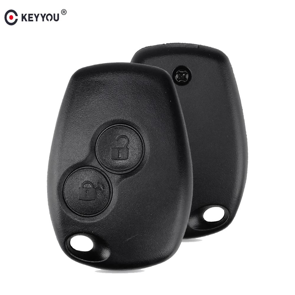 KEYYOU Key Case For Renault Megane Modus Espace Laguna Duster Logan DACIA Sandero Fluence Clio Kango For NISSAN ALMERA 2 Buttons