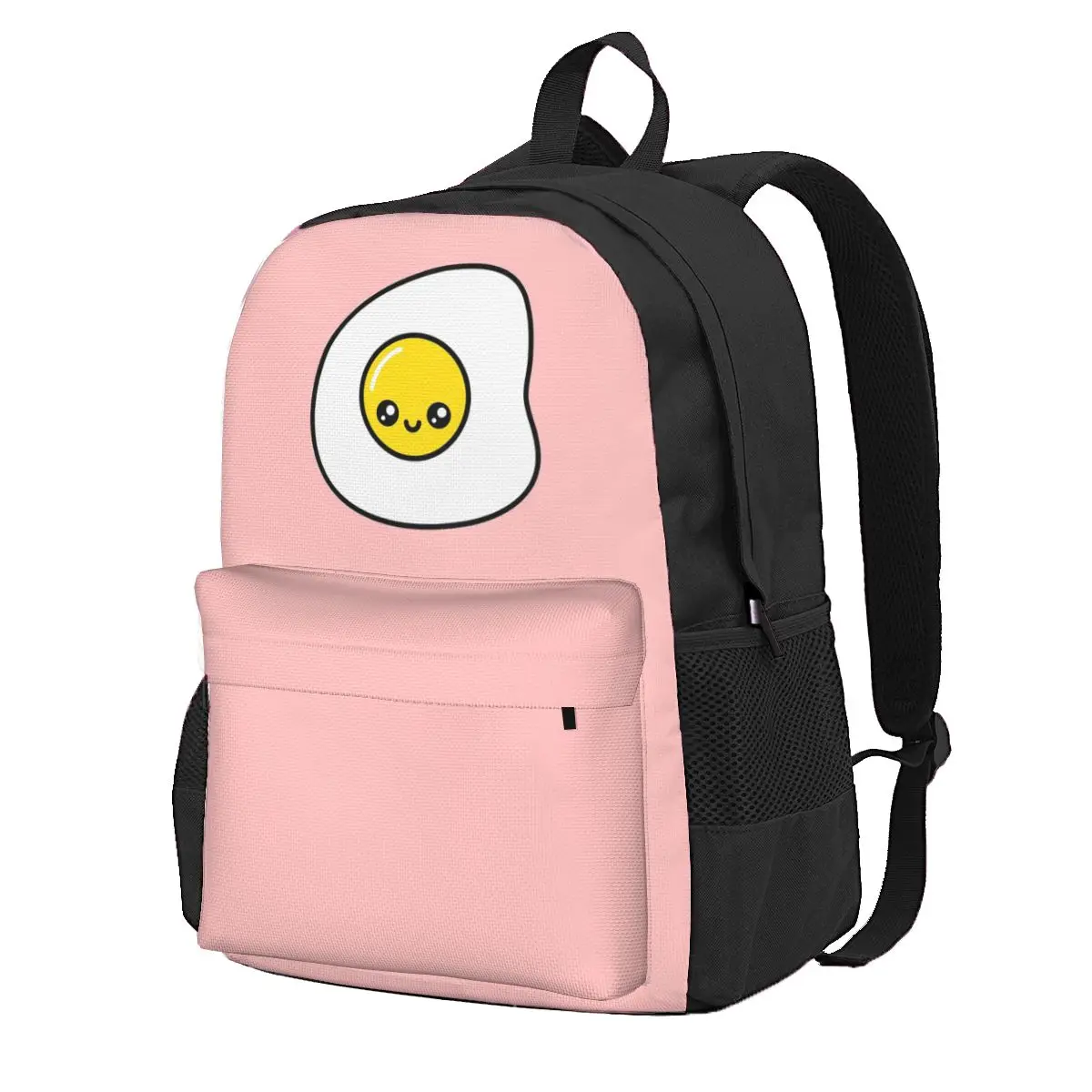 

A Cute Kawaii Egg Student Backpack School Bag Hiking Travel Daypack for Men Women Fashion Bookbag Shoulder Bags