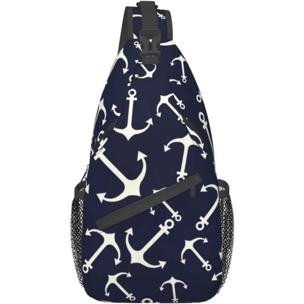 

Морской якорь, морские сумки через плечо, сумка на ремне, модная нагрудная сумка, повседневные сумки на плечо, легкий рюкзак для путешествий, пешего туризма, велоспорта