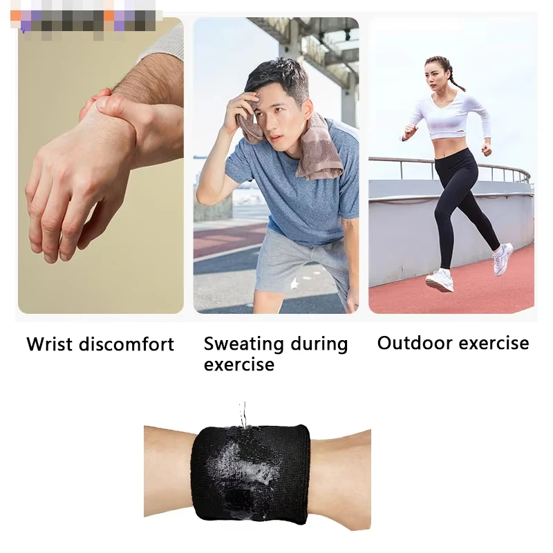 1Pcs Sweatbands Sports Wristband for Men & Women,Cotton Cloth Sweatband for Tennis,Basketball,Football,Running,Gym,Working Out