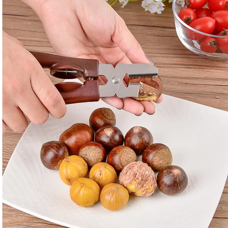 Multipurpose Chestnut Clip Walnut Clip Chestnut Sheller Kitchen Nut Shelling Tool Nutcracker Peeling Tool Kitchen Accessories