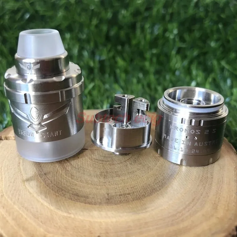 Ecig Vapor Giant VG Kronos 2S RTA Tank 23mm 4ml SS316 DL MTBL Vaping Top Filling Bottom Airflow Control Vaper Vape Atomizers atomizer tank