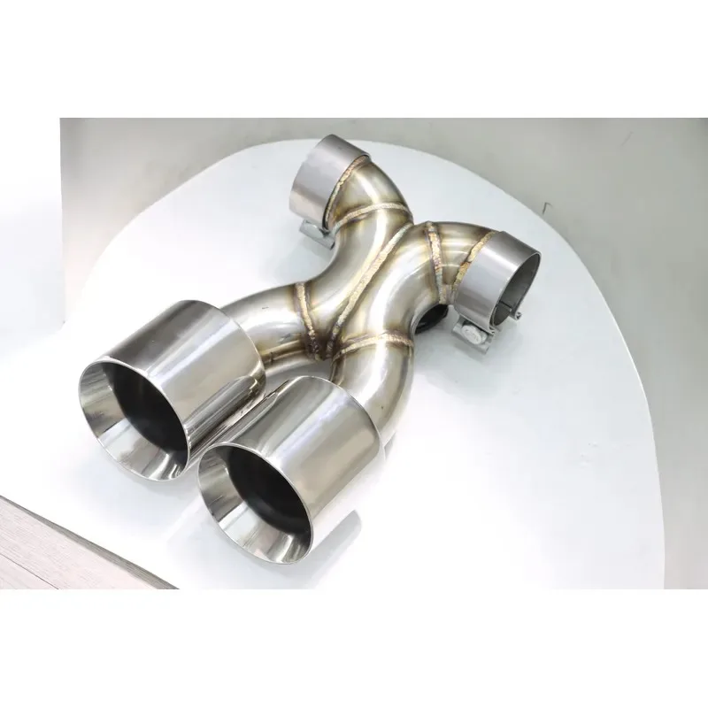 Hot Sale For 2006-2026 Cayman Boxster 987 981 718 Car Exhaust Tips Stainless Steel GTS Performance Dual Round Muffler Tips