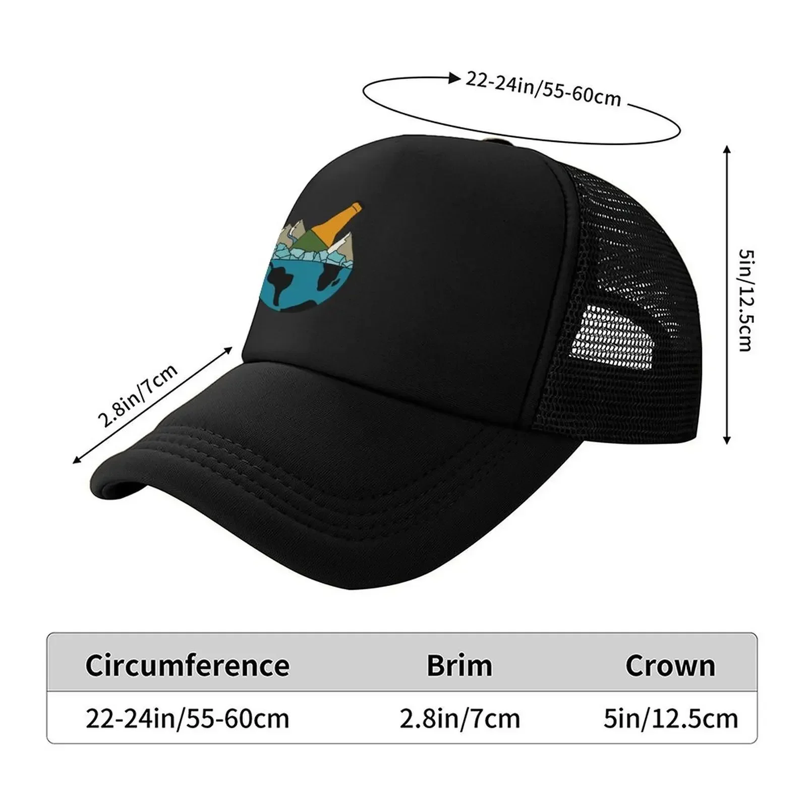 New Beer On The Rocks 2 Baseball Cap Cute Summer Hat Golf Hat Man Trucker Cap Golf Men Women's