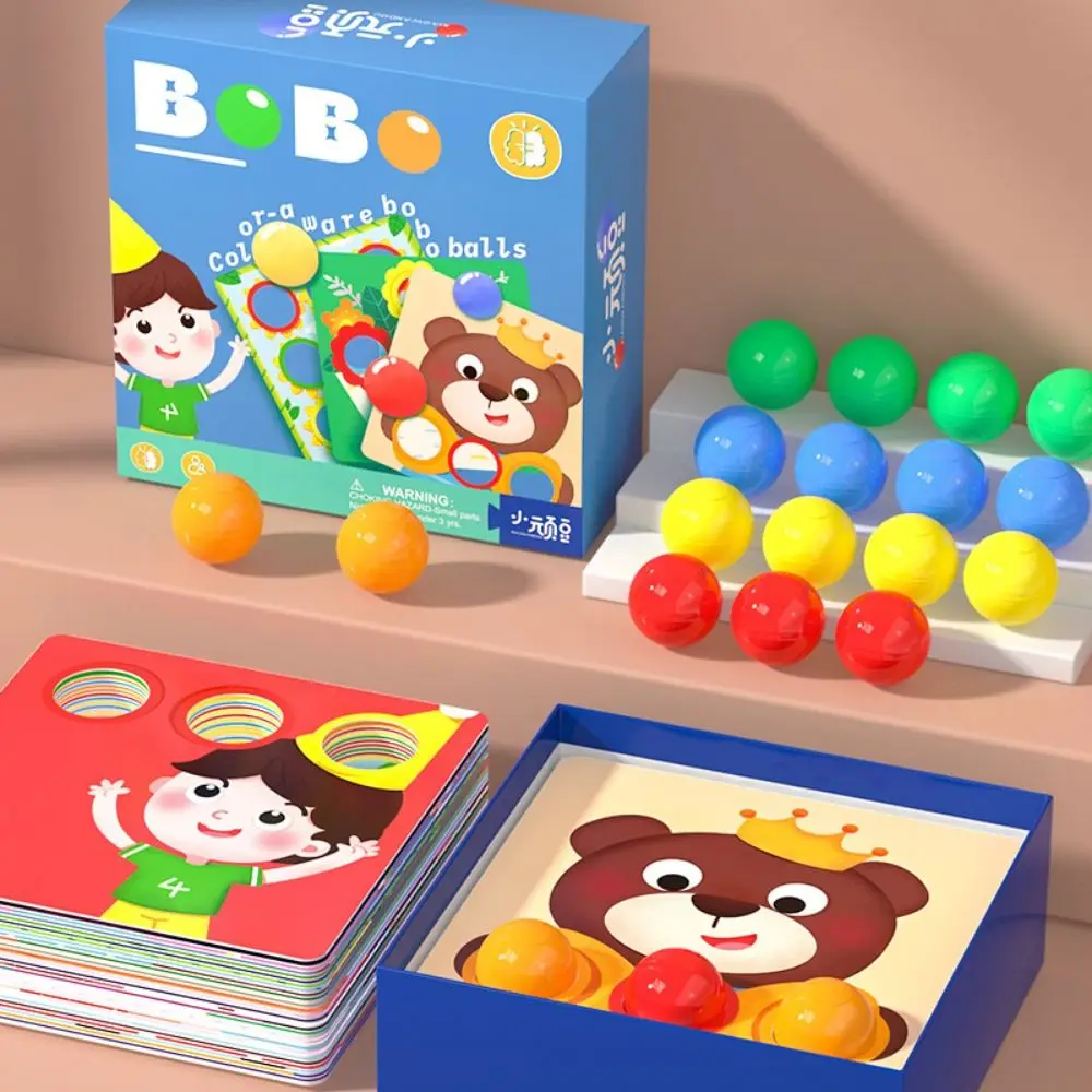 

Многоцветная игра-головоломка с сортировкой цветов, мультяшный узор, деревянные развивающие игрушки, семейная игра, идея на кнопках, просветительская игра, подарок