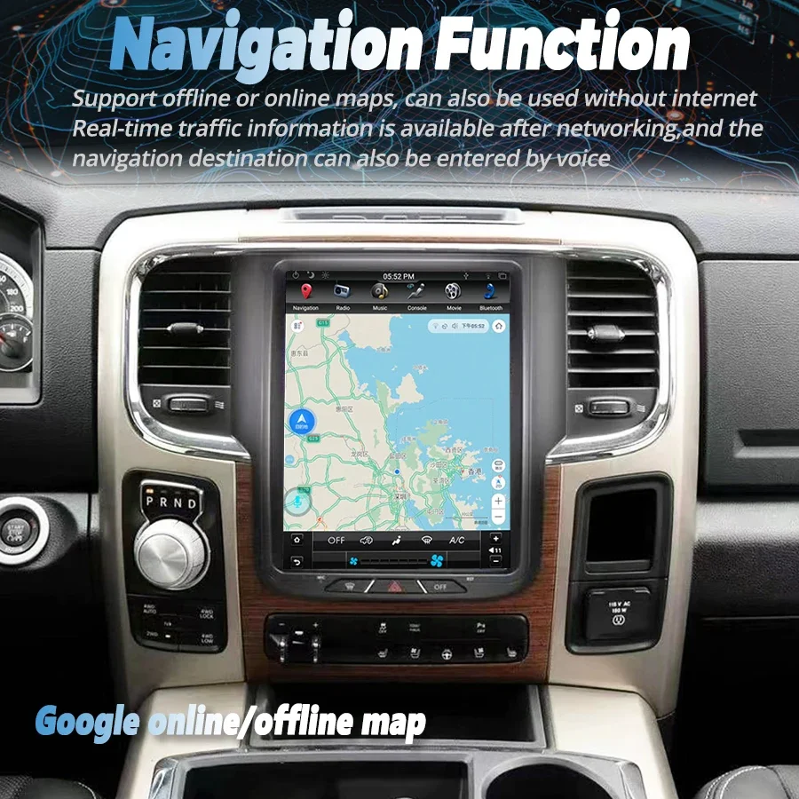 

For Dodge Ram 1500 2500 2013 2014 2015 2016 2017 2018 Carplay Screen Autoradio Radio Bluetooth Android Multimedia Monitor 1 Din