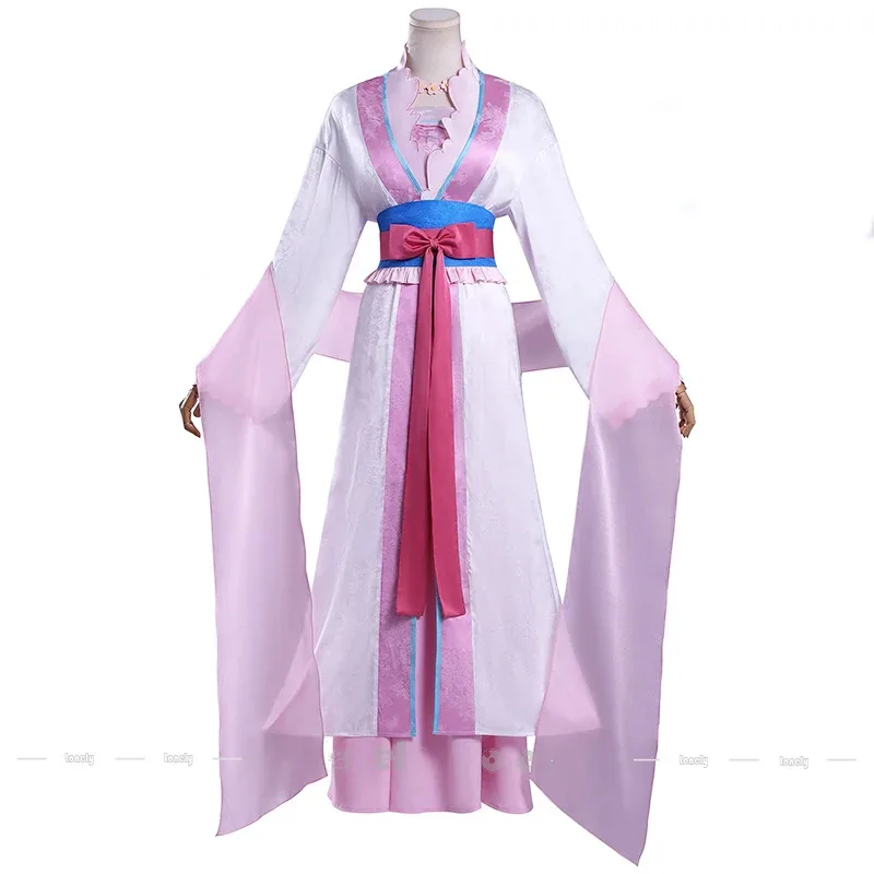 Lili 123The Apothecary Diaries Lishu Cosplay disfraz peluca Hanfu vestido abrigo sombreros pendientes para mujeres niñas Kusuriya no Hitorigo
