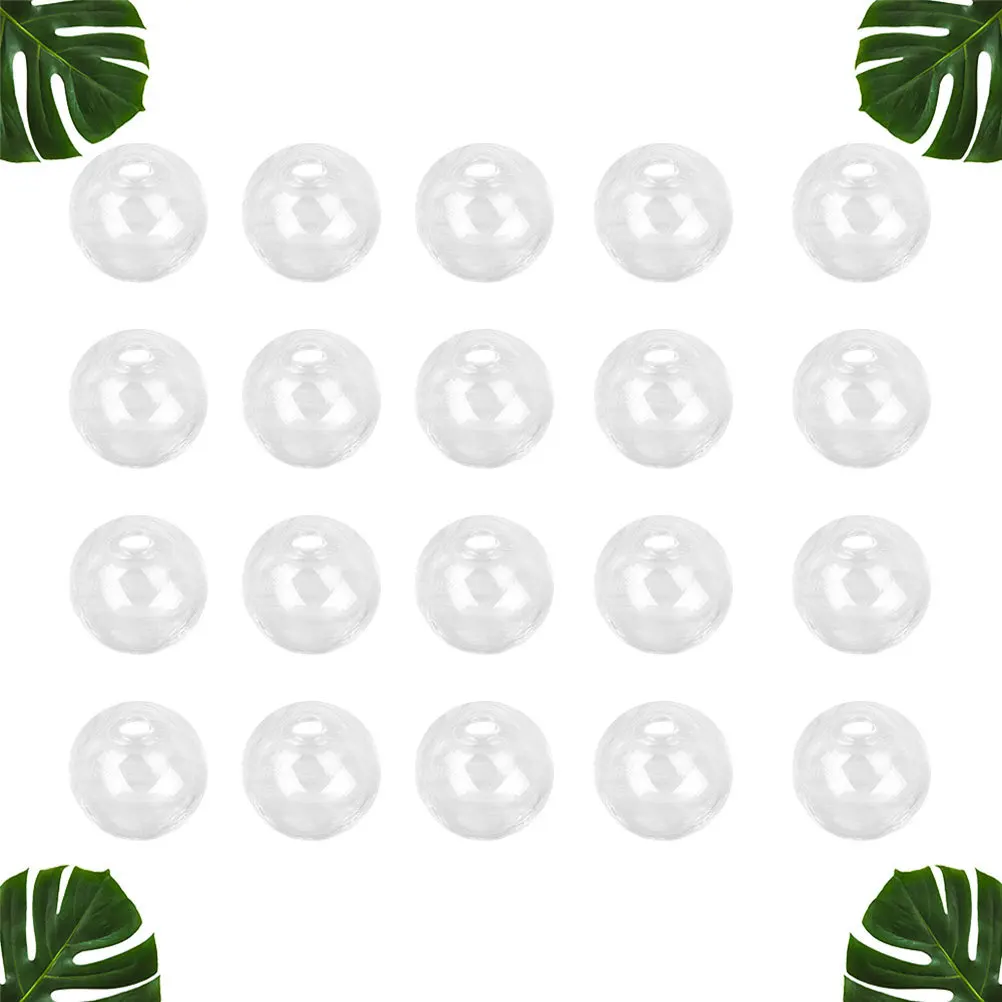 

100 шт., прозрачный полый стеклянный шар, ювелирные аксессуары, серьги «сделай сам», ожерелье, браслет, прочные декоративные принадлежности