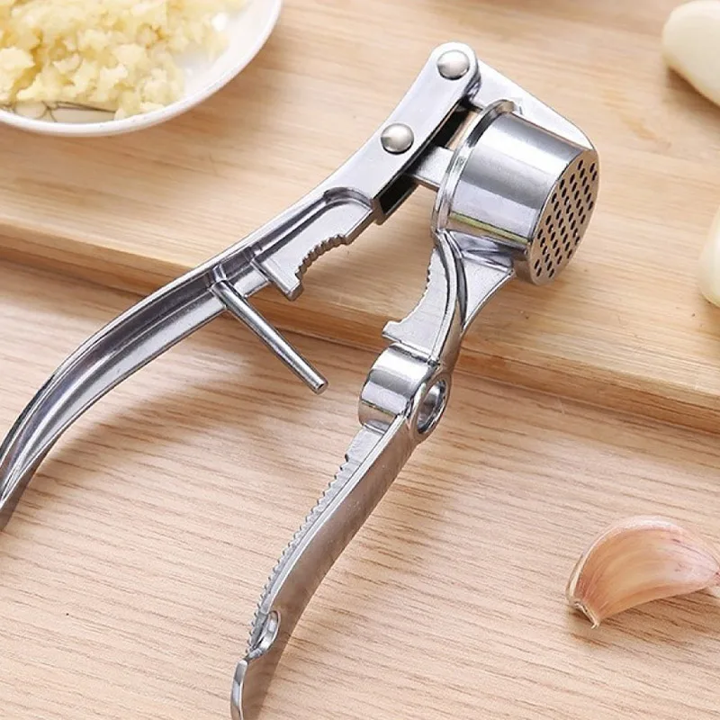 Garlic Press Kitchen Stainless Steel Garlic Smasher Crusher Mincer Manual Press Grinding Tool Kitchen Accessories