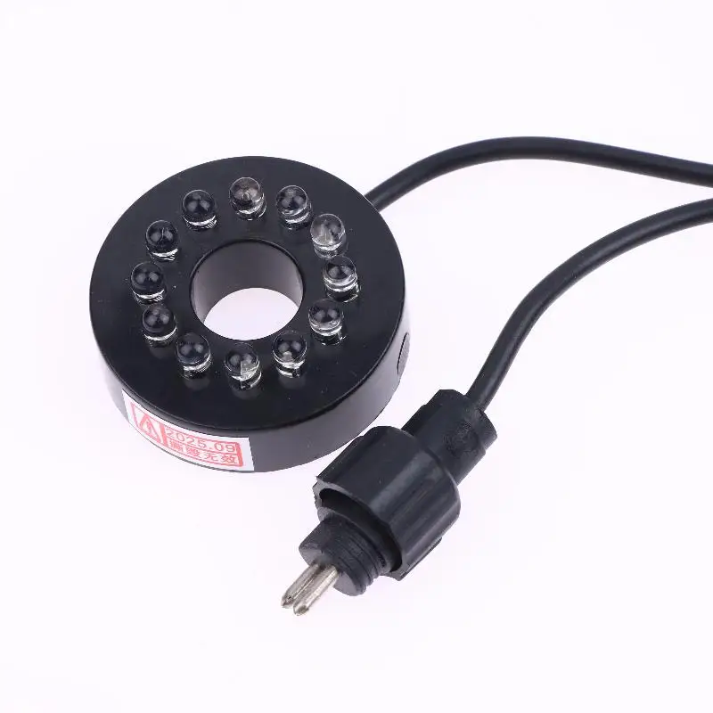 12V 12-LED Garden Pond Light Ring, DIY Waterproof Accessory for Underwater Submersible Fountain Pumps Craft