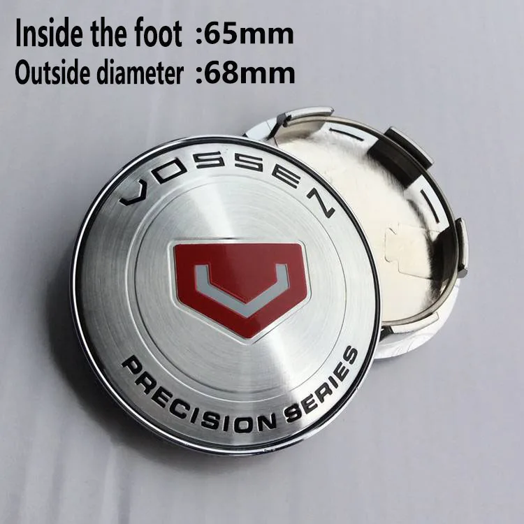 4Pcs 68mm 65mm 63mm For VOSSEN Car Wheel Center Hub Caps Wheel Center Cap Decoration Auto Styling Rim Hub Cap