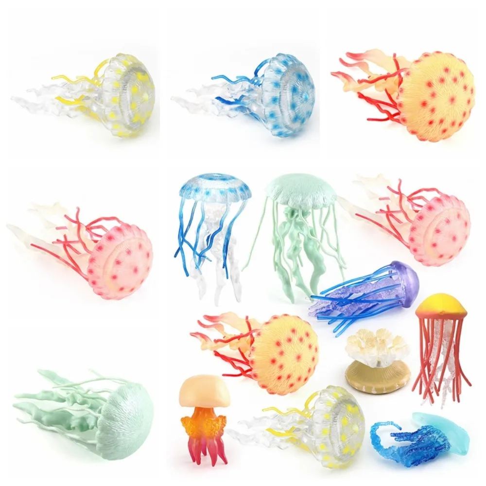 Marine Animals Ocean Animal Figurine Lifelike multi-colored Sea Life Model Solid Plastic Realistic Ocean Action Figure
