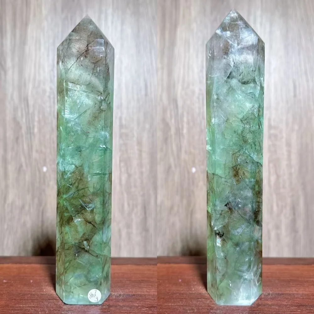1PC Natural Unique Big Smoky Fluorite Big Towers Fluorite Crystal Column Magic Obelisk Point Earth Healing Crystals Lucky Gifts