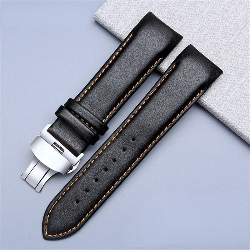 Genuine Leather Men\'s Watch Strap for Tissot 1853 T035 Couturier T035407 T035410 T035428 T035439 Cowhide Watch Band Accessories