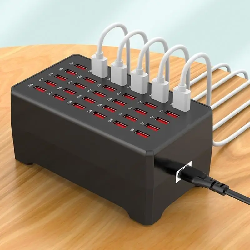 M5TD Multiple Ports USB 30-port Charging Hub Adapter with Safe Protections