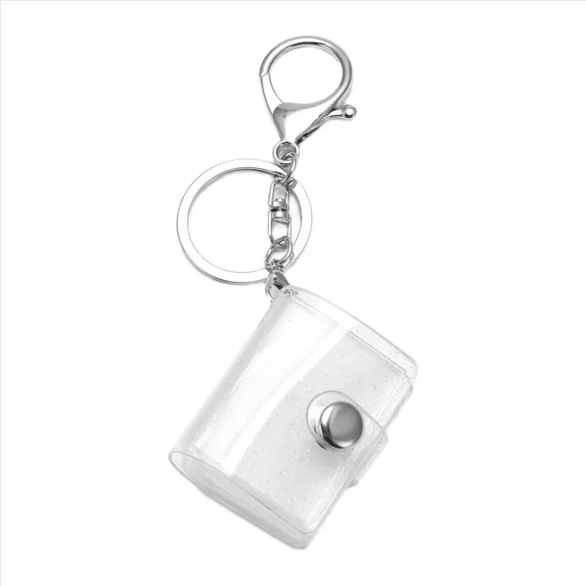 2026 New Mini Small Photo Album Keychain 16 Pictures Book Holder Keyring DIY Gifts for Boyfriend Girlfriend