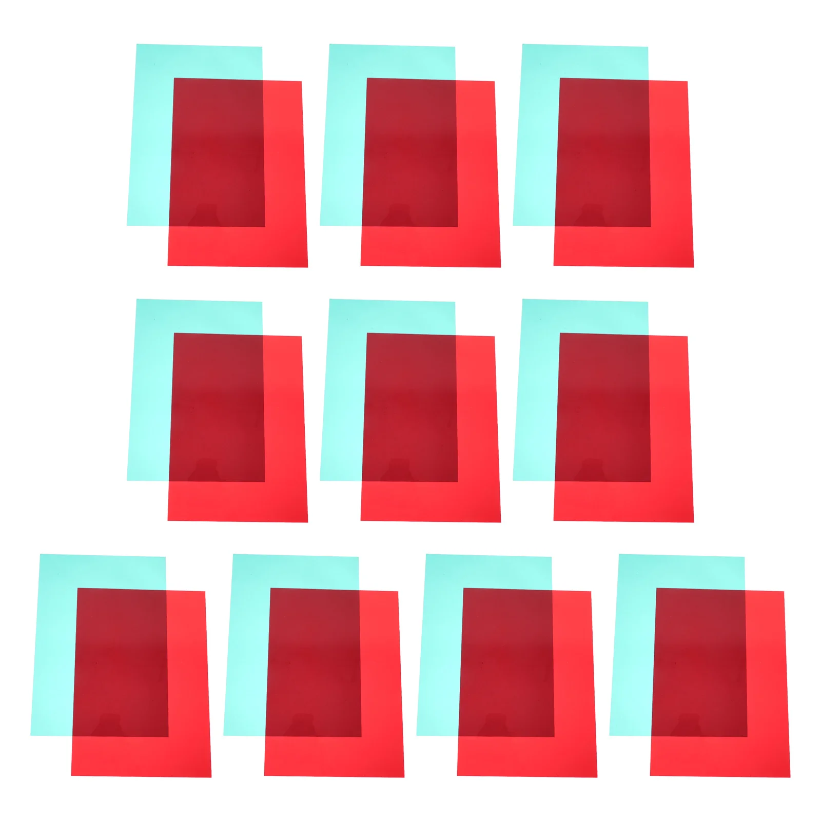 

20pcs Teaching Color Gel Filters 11.79"X8.25" Transparent Colored Plastic Sheets For Science Projects Pvc Light Diffuser Sheets