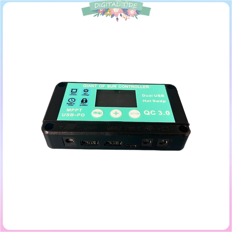 

MPPT Wind Hydro Generator Charge Controller with LCD Display & USB Fast Charging for 12V/24V Solar Power Systems