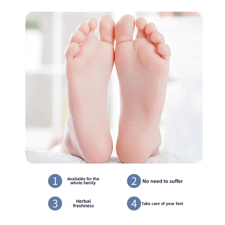 25G * 3 Bags of Foot Odor Powder Bitter Ginseng Foot Light Powder Salicylic Acid Rotten Feet Itching and Peeling Powder Stinky - view 3