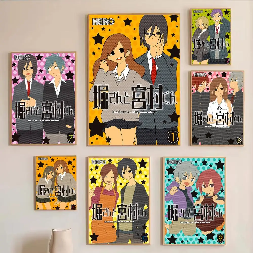 Mange H-HORI SAN TO MIYAMURA KUN Poster Wall Art Print, Aesthetic Room Decor, Modern Home Decor, Removable Print