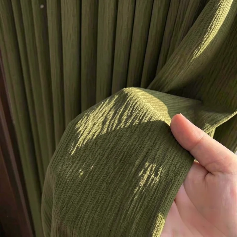 Chenille Room Darkening Drapes for Living Room Thermal Insulated Window Bedroom Curtains Customize Size