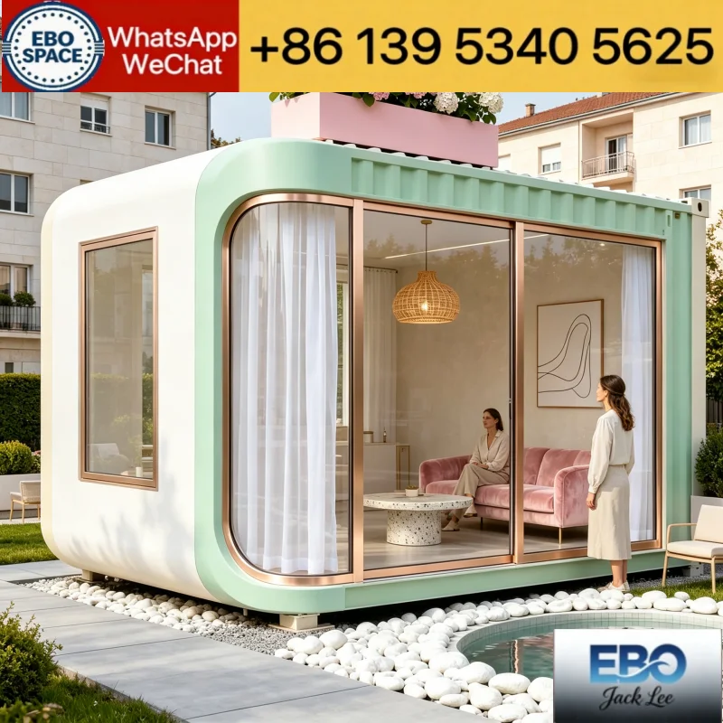 Multi Function Flat Pack Container Prefab House Small Cafe Retail Booth Outdoor Storage Portable Living Cabin