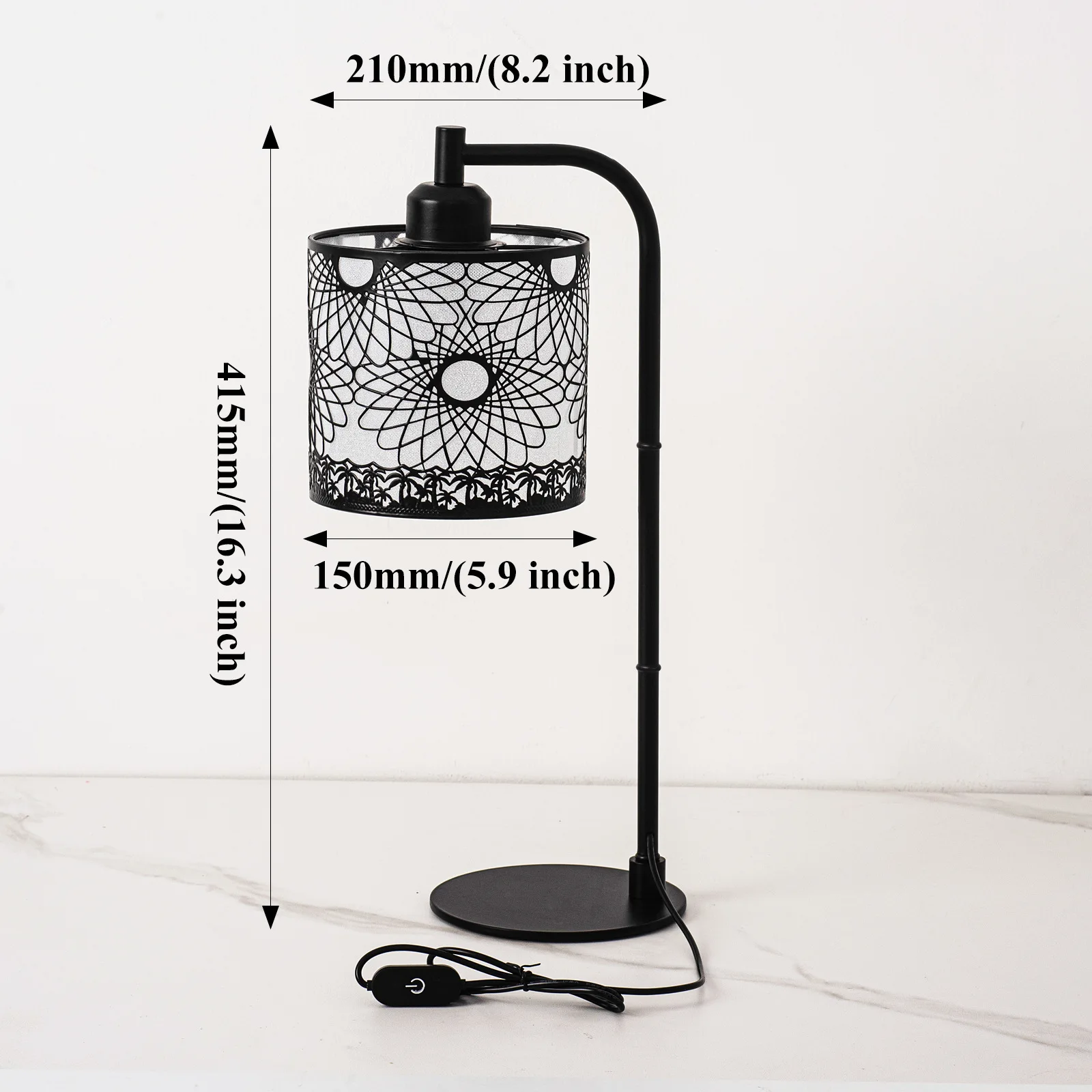 โคมไฟตั้งโต๊ะผ้านอร์ดิกโคมไฟบรรยากาศโมเดิร์นโคมไฟข้างเตียงห้องนอนสร้างสรรค์