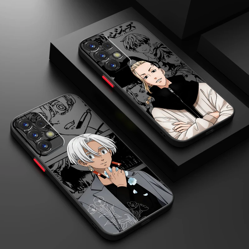 Cool T-Tokyo Revengers Anime Frosted Translucent For Samsung Note 20 A35 A03 A54 A31 A22 A34 A14 A24 A04 A55 5G Funda