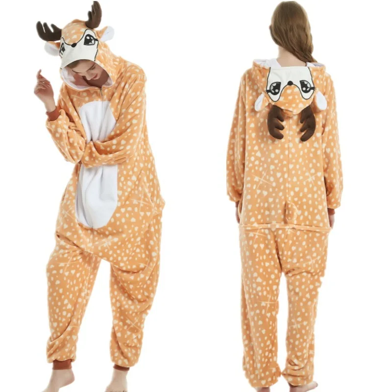 loween Animal Deer Onesie Performance Suit Cisas Deer Parent-Child Outfit Par Game orm Nightclub Costume