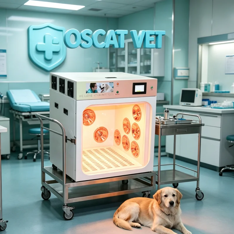OSCAT Veterinary Equipment Middle Pet Drying Room Pet Grooming Drying Solution  Performance  Design