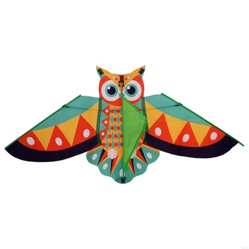 M89C Kites chouette bleu vibrant pour enfants Easy pliable Design Outdoor Play Toy