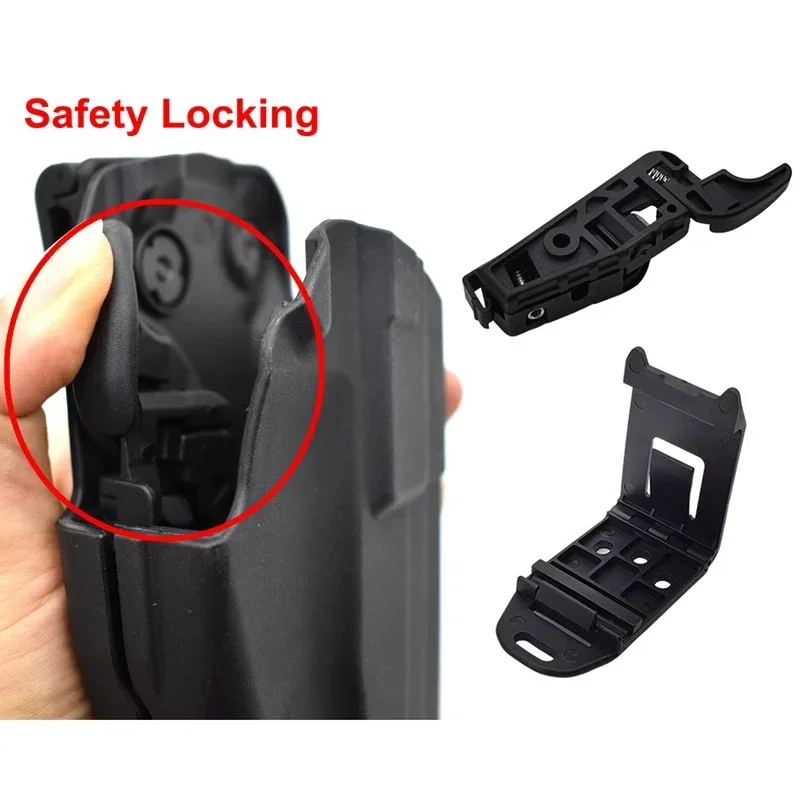 

579 Gun Holster Belt Clips Gun Holder Safety Locking for Pistol Case For GL17WALTHER PPQ M2 9/40 HK USP TAURUS PT840