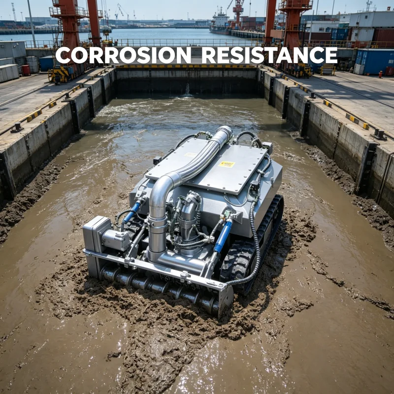 Smart Underground Pipe Desilting Robot Remote Operated Sludge Extractor High Efficiency Municipal Sewerage Cleaning Solution