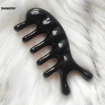 マッサージ用のプロの樹脂ヘッド,櫛,頭皮のフェイシャルマッサージャー,ボディリラクゼーション