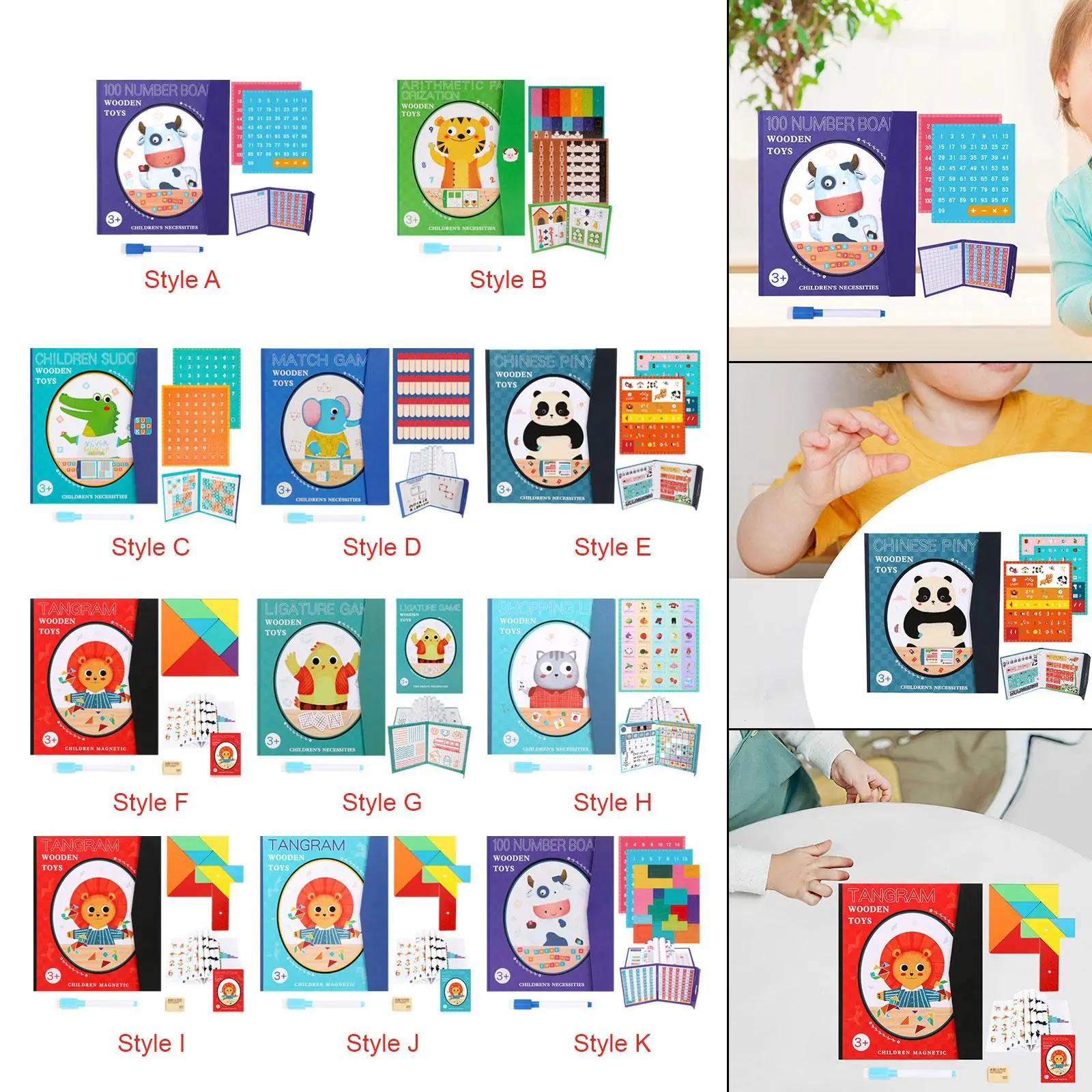 

Toddler Educational Toys Pen Control Practice Toy for Kids Ages 3+ Gift