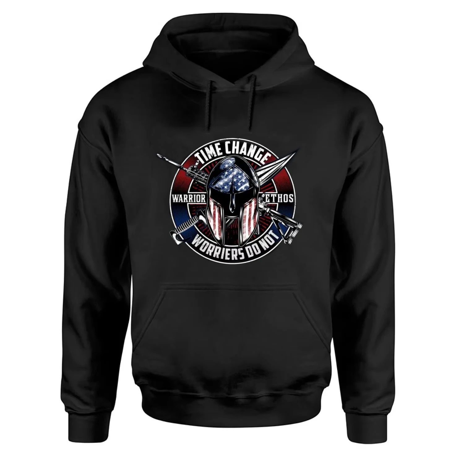 USA Flag Spartan Helmet American Warriors Ethos Veterans Day Pullover Hoodie New 100% Cotton Comfortable Casual Mens Sweatshirt