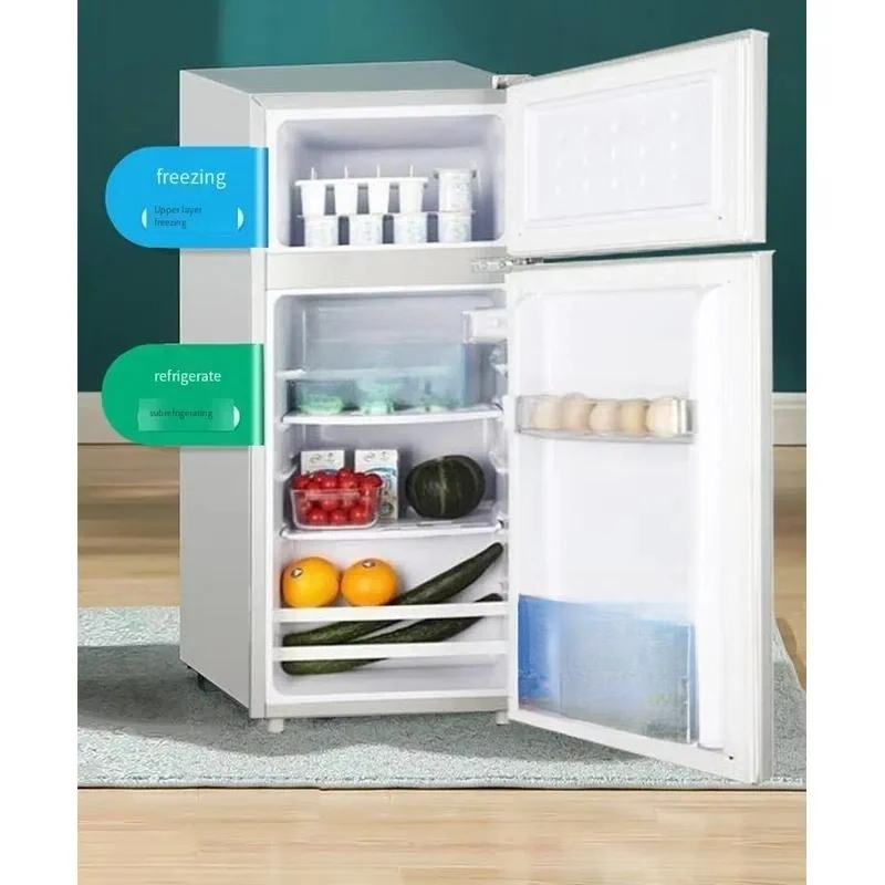 for 43L HOT SALE High-Quality Small MINI Compact Refrigeration Equipment Double-door Top-freezer Refrigerator Home Office