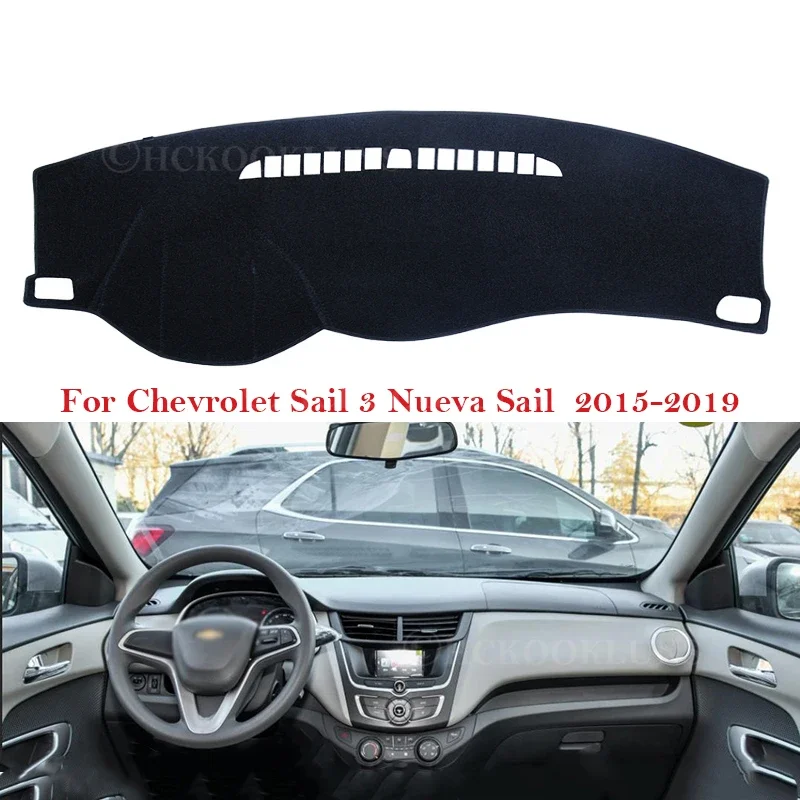 Dashboard Cover Protective Pad for Chevrolet Sail 2015 2016 2017 2018 2019 Car Accessories Dash Board Sunshade New Nueva Sail 3